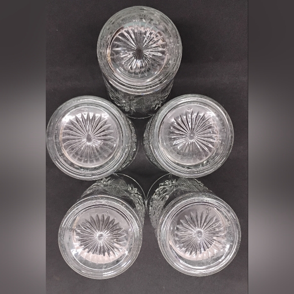 60's Libbey Highball Tall Glasses Barware Set Of 5 Clear Iced Tea 16oz Drinkware - Picture 3 of 15